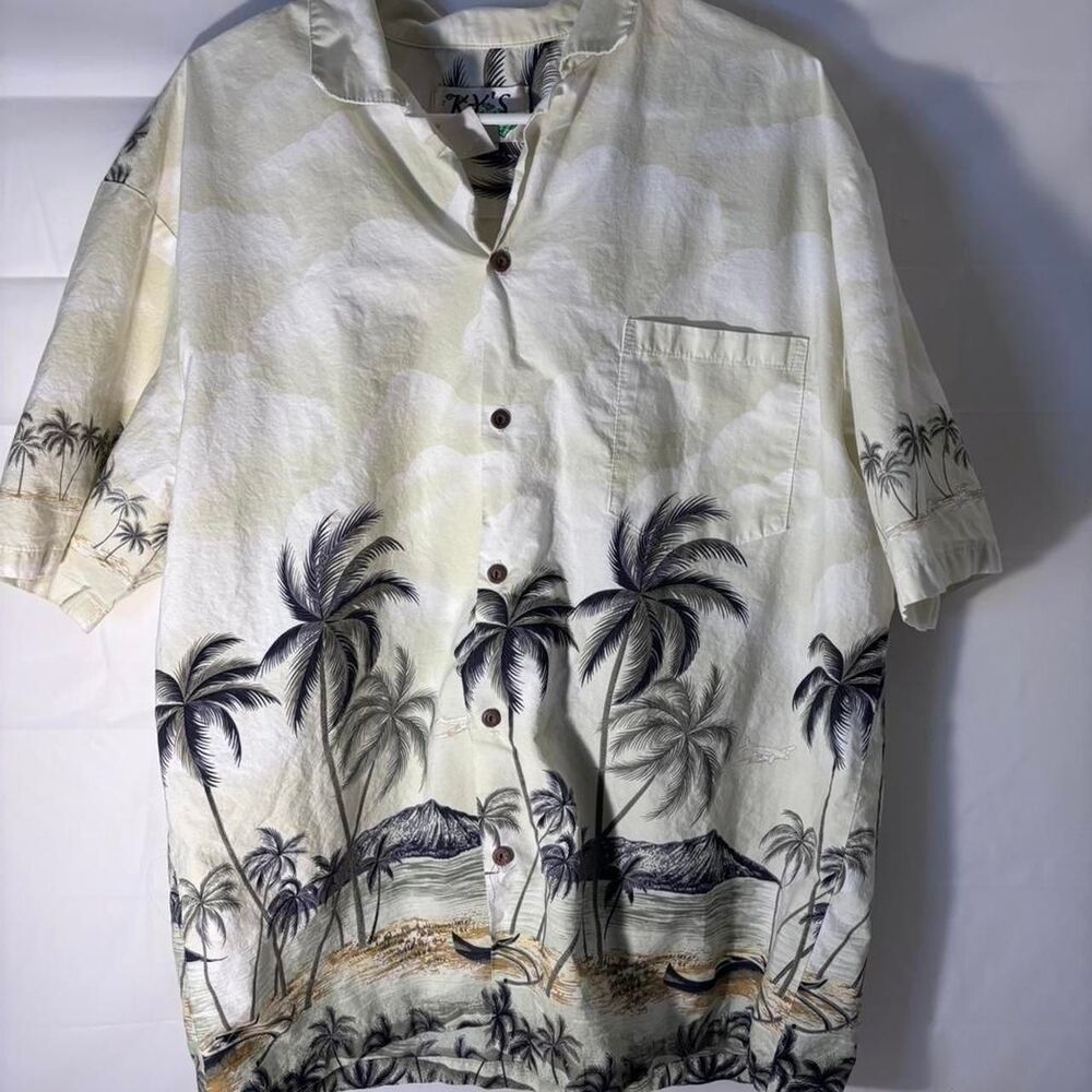 Unbranded Men's Cream and White Shirt
